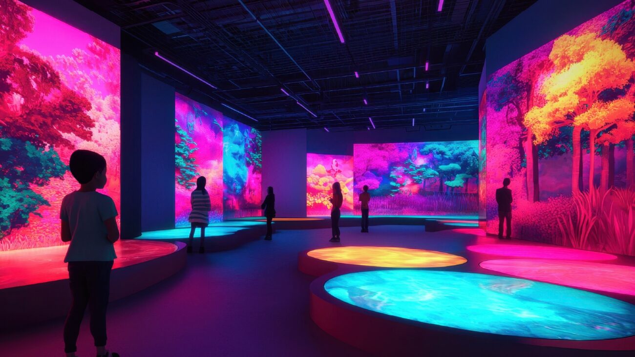 ประติมากรรม Interactive LED