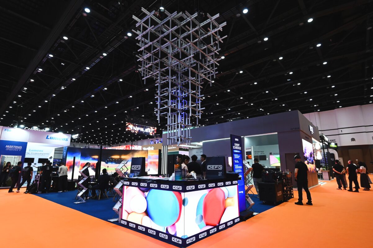 THAI : REVERSED II by Korborvor Visual Lab showcased on DEFG LED display at InfoComm Asia 2026