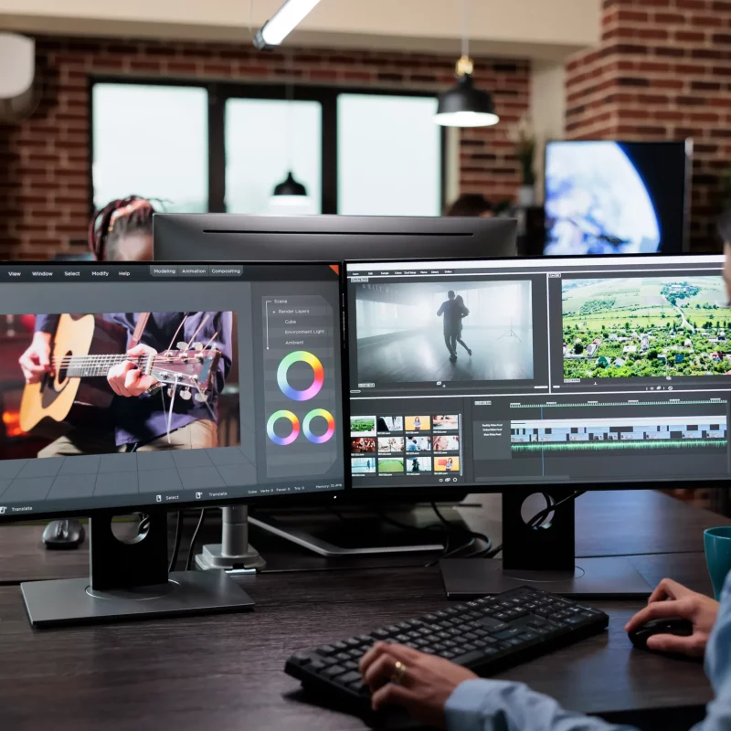 creative-company-professional-movie-footage-editor-sitting-multi-monitor-workstation-while-editing-film-frames-expert-videographer-improving-video-quality-using-specialized-software_11zon